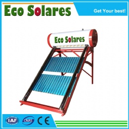 Color Steel Non-pressure Solar Water Heater with aluminum reflector