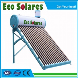 Color Steel Non-pressure Solar Water Heater with top mounted assistant tank for Argentina Market
